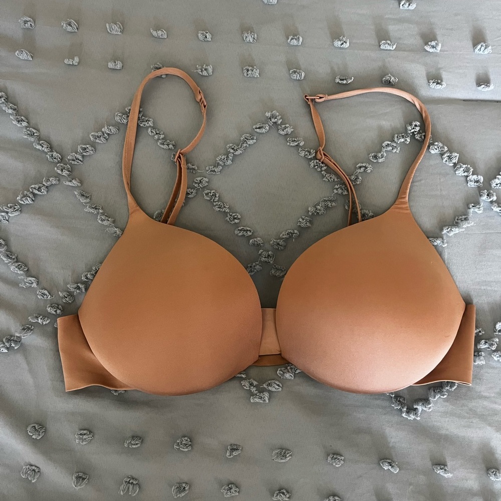 Skims Seamless Tan push up Bra